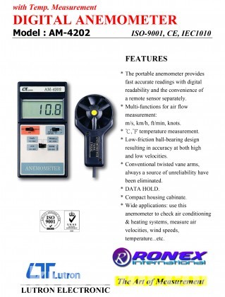 Lutron AM-4202 Digital Anemometer in Bangladesh